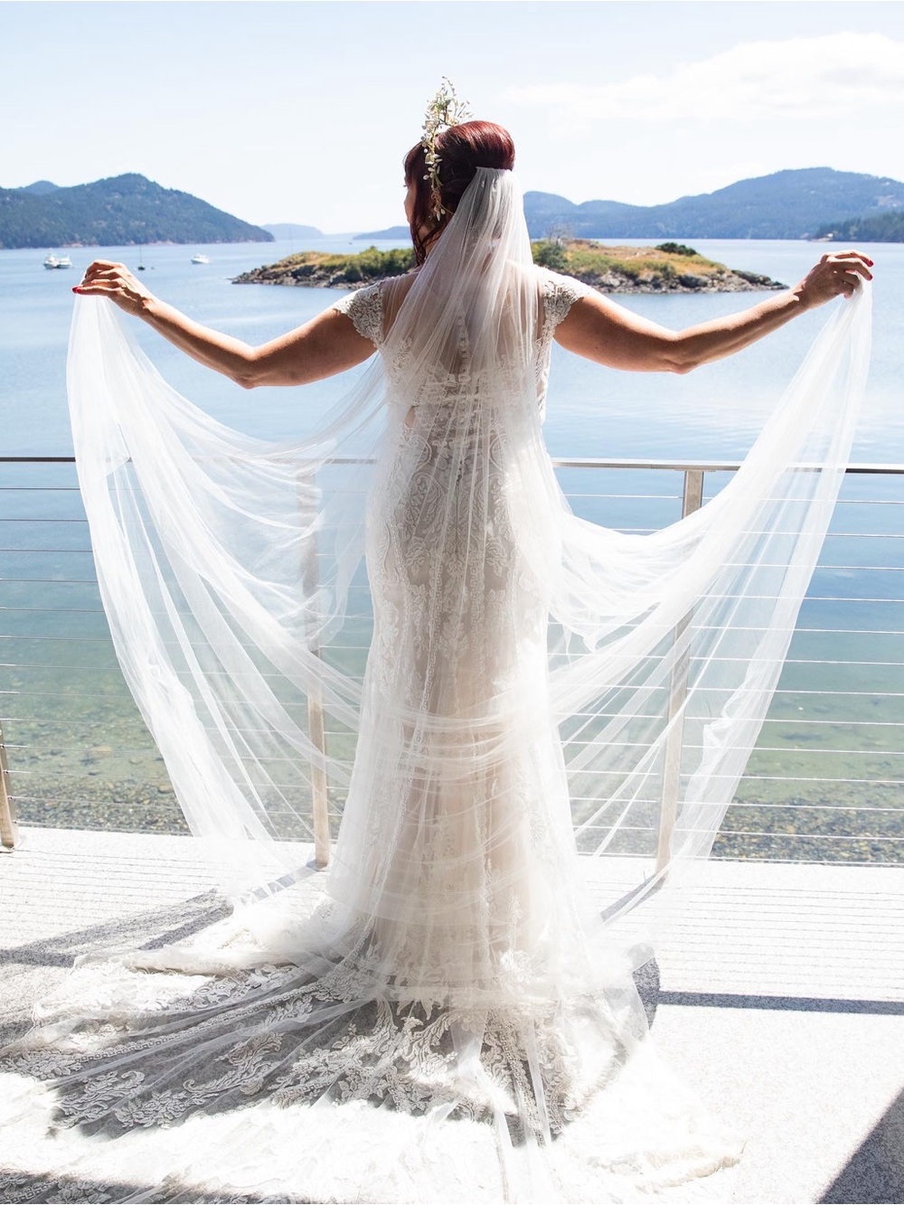 Cathedral bridal veil